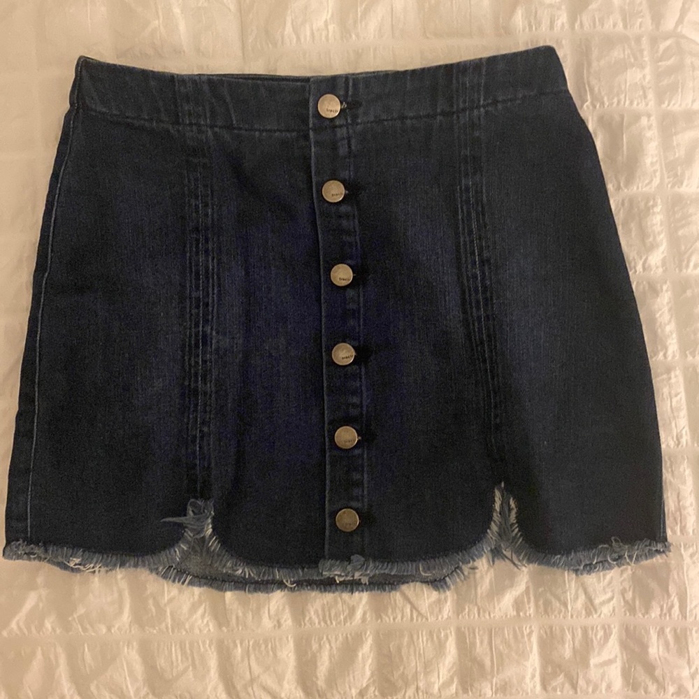 Denim mini skirt